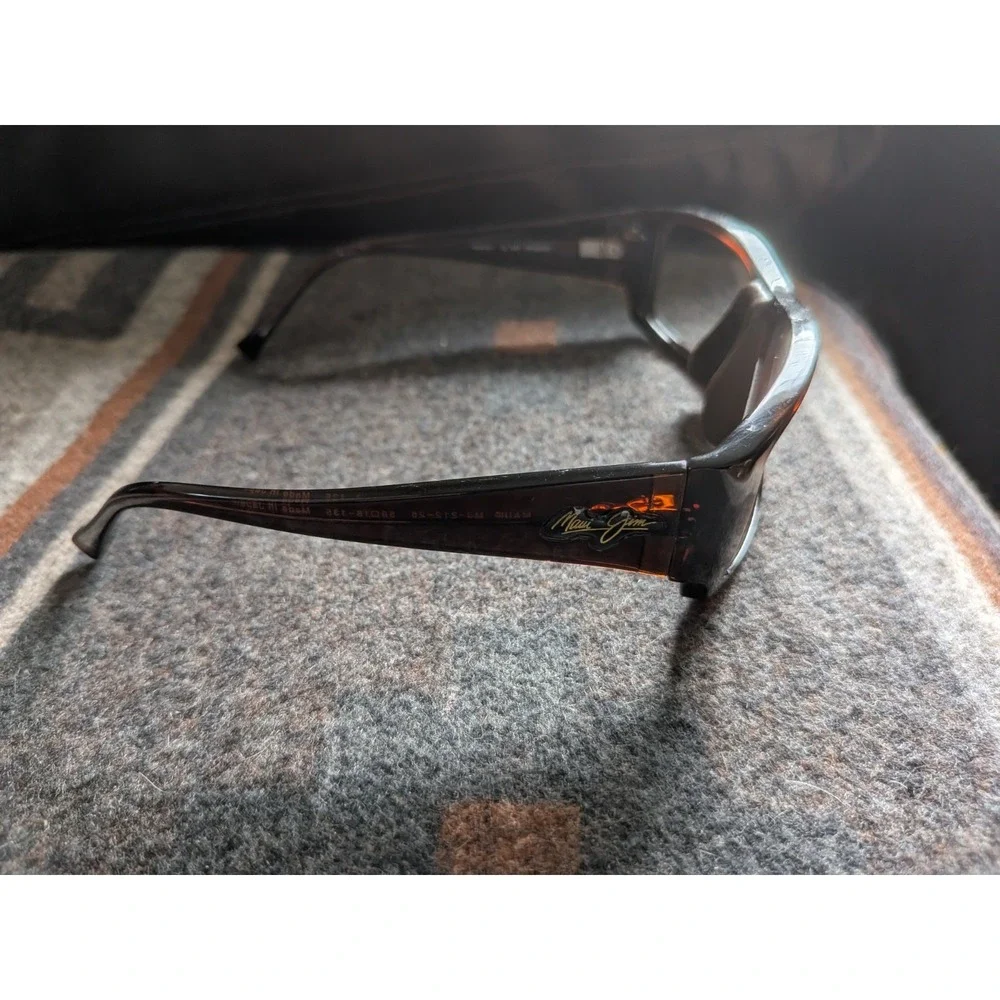 Maui Jim Navigator MJ 212-26 Brown Wrap Sunglasses Frames 59-18 135